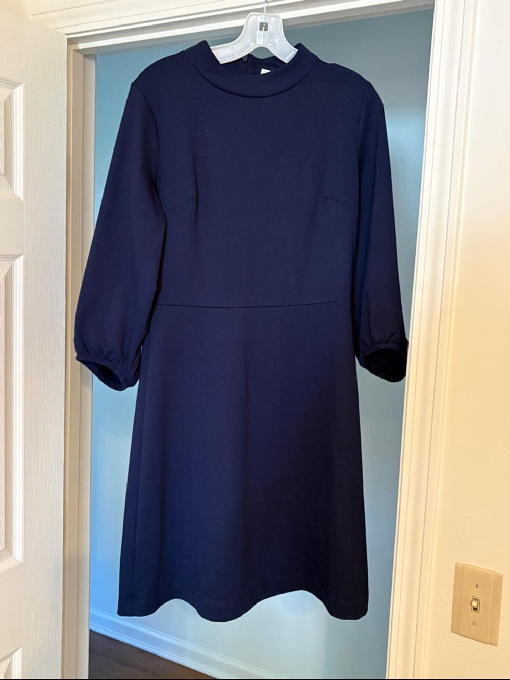 GAP Navy Long-Sleeve A-Line Dress
